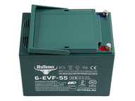 Тяговый гелевый аккумулятор RuTrike 6-EVF-55 (12V55A/H C3)