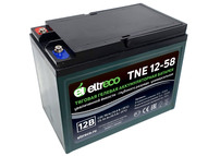Тяговый аккумулятор Eltreco TNE12-58 (12V52A/H C3) Тяговый аккумулятор Eltreco TNE12-58 (12V52A/H C3)