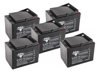 Комплект тяговых гелевых аккумуляторов RuTrike 6-EVF-55 (60V55A/H C3) Комплект тяговых гелевых аккумуляторов RuTrike 6-EVF-55 (60V55A/H C3)